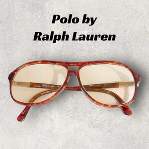 【良品】polo by Ralph Lauren ブラウン系　メガネ　べっ甲柄