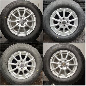 ★中古品★2022年製 BRIDESTONE VRX2 185/70R14 14×5.5J +39 100-4H スタッドレス バリ溝【他商品と同梱歓迎】