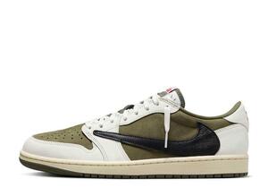 Travis Scott Nike Air Jordan 1 Low OG SP "Reverse Olive" 30cm DM7866-200