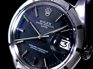 ★超美品 ROLEX ロレックス エンジンターンド ブラック Ref.1501 名機Cal.1570 78350 オイスターパーペチュアル 綺麗！★