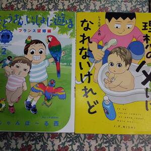 おとうさん、いっしよに遊ぼ2 フランス望郷編/理想の父にはなれないけれど　じゃんぽ〜る西　2冊セット　わんぱく日仏ファミリー