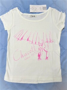 新品　チャコット　Tシャツ　１３０　ロマンティックチュチュ柄　バレエ　バレリーナ　送料無料　Chacott　未使用品