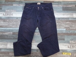 HILFIGER DENIM ヒルフィガーデニム メンズ コーデュロイパンツ 32/32 紺