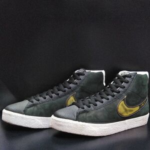 NIKEナイキ2009年製ブレザーハイプレミアムロサンゼルスBLAZER HIGH PREMIUM LOS ANGELES LAXブラック28.5㎝US10.5美品330245-001