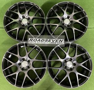 ★SPORT TECHNIC スポーツテクニック18インチ ★18×7.5J +50 PCD112 5穴 ハブ:約57.1mm 4本Set 中古アルミ ★劣化、剥がれ有 ★送料無料