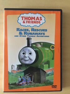 中古☆海外版ＤＶＤ★機関車トーマス★THOMAS&FRIENDS【RACES,RESCUES & RUNAWAYS】★リージョン1英語版