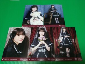 乃木坂46 【筒井あやめ】 2023 Halloween 個別 生写真 ５種コンプ webshop限定 ハロウィン