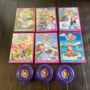 小さなプリンセスソフィア★DVD★アニメ★中古★6枚セット★入れ物セット★ディズニー★キッズ★シンデレラ★ラプンツェル★アリエル