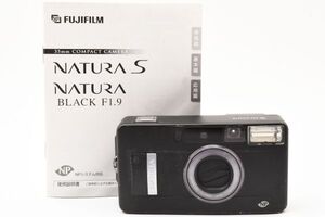 【ジャンク】富士フイルム FUJIFILM NATURA BLACK F1.9 ブラック コンパクトフィルムカメラ #3547A1028