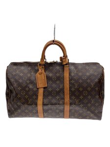 LOUIS VUITTON◆キーポル50_モノグラム・キャンバス_BRW/PVC/BRW