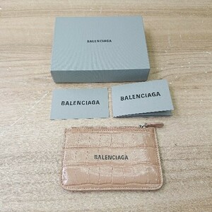 ◇ ◎ Balenciaga フラグメントケース ライトブラウン レディース メンズ E 1406180099367