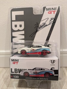 【サイン入り】 Liberty Walk リバティーウォーク 1/64 LBWORKS GT-R Type1 MARTINI TSM MINI GT ミニカー