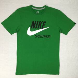 【美品】NIKE ナイキ ロゴ プリント Tシャツ グリーン 緑 Mサイズ