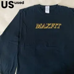 US古着　MAXFIT ロゴ　長袖Tシャツ ロンT   フィットネス　ジム