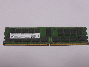 メモリ サーバーパソコン用 Micron DDR4-2400 (PC4-19200) ECC Registered 32GB 起動確認済です MTA36ASF4G72PZ-2G3B1RI