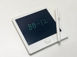 美品　キングジム 電子メモパッド ブギーボード 3.9インチ ふせんサイズ コンパクトモデル 電池交換可 BB-12 黒