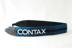 ☆Contax コンタックス ワイド カメラ ストラップ 青色×黒色×白色 ストライプ ボーダーライン 645 Carl Zeiss ネック Camera Strap☆