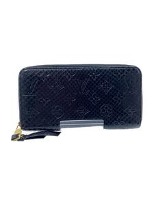 LOUIS VUITTON◆ジッピーウォレット/エキゾチック/パイソン/長財布/レザー/BLK/レディース/N91447