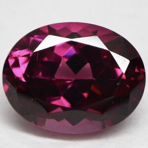 (天然ロードライトガーネット2.594ct)m 約9.1×7.1mm ルース 裸石 garnet ソーティング付き 宝石 ジュエリー K