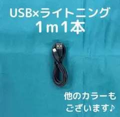 ➀【12-1】iPhone充電器1m1本ライトニングケーブル黒アイフォンブラック