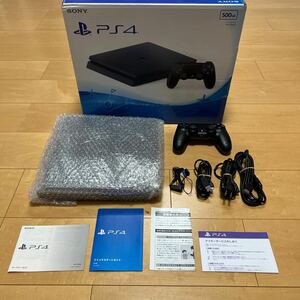 【1円】PS4 本体/コントローラー セット 500GB ブラック SONY PlayStation4 CUH-2000A B01 初期化/動作確認済　