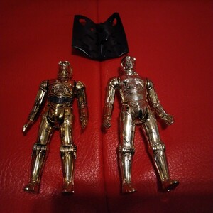 vintage C-3PO 2体 1978 日本製 + 1982 香港製 スターウォーズ STARWARS アクションフィギュア 昭和 箱無現状品 貴重品 検索 KENNER ポピー