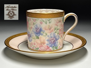 【瑞】ノリタケNoritake　BoneChina 金彩　デミタスカップ＆ソーサー