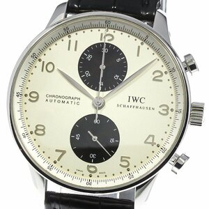 IWC IWC SCHAFFHAUSEN IW371411 ポルトギーゼ クロノグラフ 自動巻き メンズ 保証書付き_760785