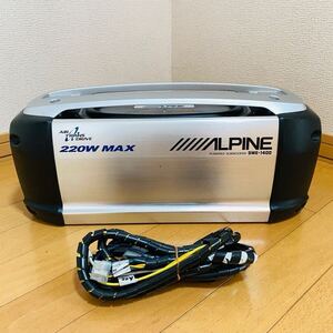 ALPINE アルパイン SWE-1400 パワードサブウーハー 配線付き 日本製 中古 音出し確認済み 現状品 当時物 希少 入手困難