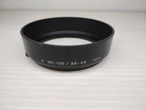 MINOLTA　A 35-105/3.5-4.5　レンズフード プラスチック製　ミノルタ　カメラ