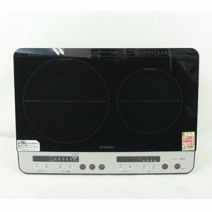 1円【一般中古】IRIS OHYAMA アイリスオーヤマ/2口 IH クッキングヒーター コンロ 調理 /IHK-W12SP-B/04