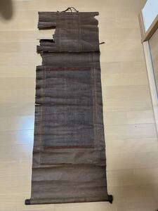 108cm×37cm 日蓮宗　日蓮　鎌倉時代　建治ニ年　掛軸　曼荼羅　日蓮　最晩年　仏教美術