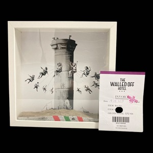 ★新品同様★販売証明書付き★バンクシー THE WALLED OFF HOTEL BOX SET 2018 レシート完売品 限定品 Banksy ホテル ボックス 早い者勝ち 