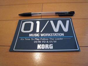 KORG 01/Wステッカー