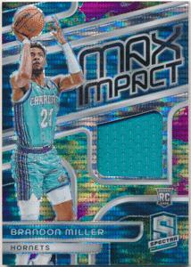 Brandon Miller NBA 2023-24 Panini Spectra RC Rookie Max Impact Celestial Prizm Jersey 99枚限定 ルーキージャージ ブランドン・ミラー