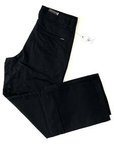 VOLCOM ボルコム A1132103BLK① メンズ 34インチ チノパン ストレートパンツ 太めのズボン ブラック色 Pants ヴォルコム 新品即決 送料無料