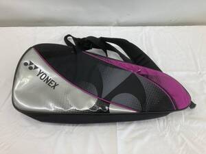 ★◆【USED】ヨネックス 3way テニスラケットバッグ 黒×紫 YONEX　100サイズ