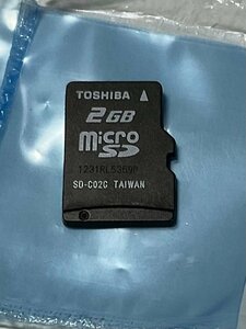 TOSHIBA 東芝 microSDカード 2GB 1枚 フォーマット済み 動作確認済みジャンク品