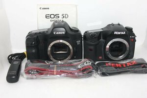 【カメラ2台まとめ売り】Canon 5D・PENTAX K20D #0093-681