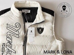 正規品★MARK&LONA マーク＆ロナ★Primus Light Down Vest プリムスライトダウンベスト44★S【MLM-3C-AD26】ホワイト白【本物保証】B品