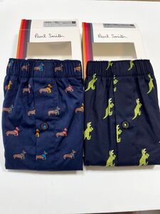 Q★送料無料★新品★Paul Smith ポールスミス★2枚セット★トランクス★Mサイズ★パンツ★犬 ダイナソー恐竜