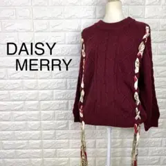 【Mサイズ】DAISY MERRY スカーフリボンデザイン ニット