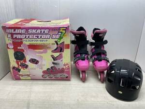 送料無料S83672 INLINE SKATE インラインスケート Sサイズ 19~21cm 子供用 ピンク スケーター