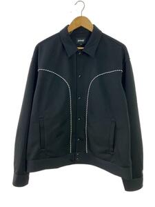 Schott◆JERSEY WESTERN JACKET/ジャケット/XL/ポリエステル/BLK/782-4152005