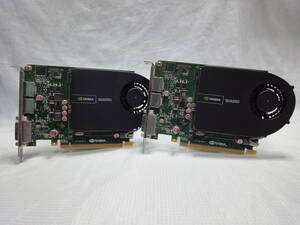 ◆即決有◆ NVIDIA QUADRO 2000 GDDR5 1GB ２枚セット /未チェック ジャンク品