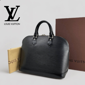 ■ルイ ヴィトン■ エピ アルマPM ハンドバッグ シルバー金具 M40302 LOUIS VUITTON ノワール