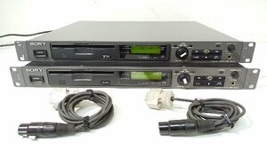 (1円スタート！) SONY ソニー 業務用 CDプレーヤー CDP-D11 2台セット オーディオ 音響機器 動作良好 B6105