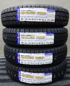 新品 4本価格★155/80R14 88/86N LT GOOD YEAR CARGO PRO 2022年 夏タイヤ★条件付送料無料★プロボックス バン系■ヤT■