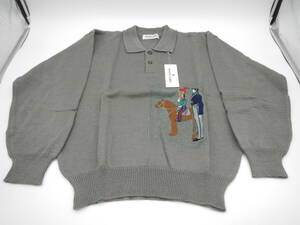 セーター / HOMME-LIBRE　MONSIEUR　Mサイズ　長袖　毛100％　レトロ　B-417