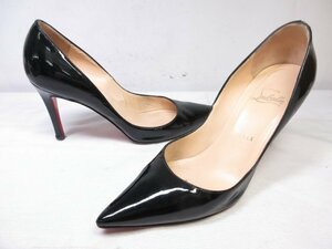 HH 【クリスチャンルブタン Christian Louboutin】 ポインテッドトゥ パンプス 婦人靴 (レディース) size36 ブラック □15LZ4653□